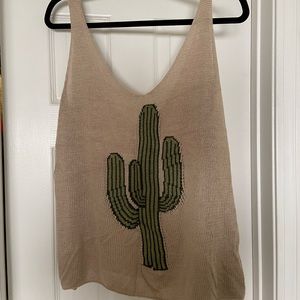 Show Me Your Mumu Woven Cactus Tank